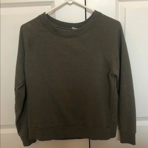 H&M long sleeve green sweatshirt